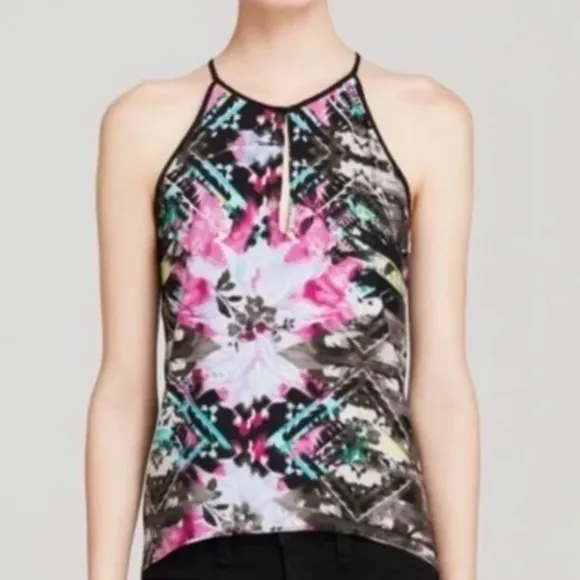 Parker high neck tank Nassau Combo silk key hole high top medium Fairycore Y2k‎ - Image 4