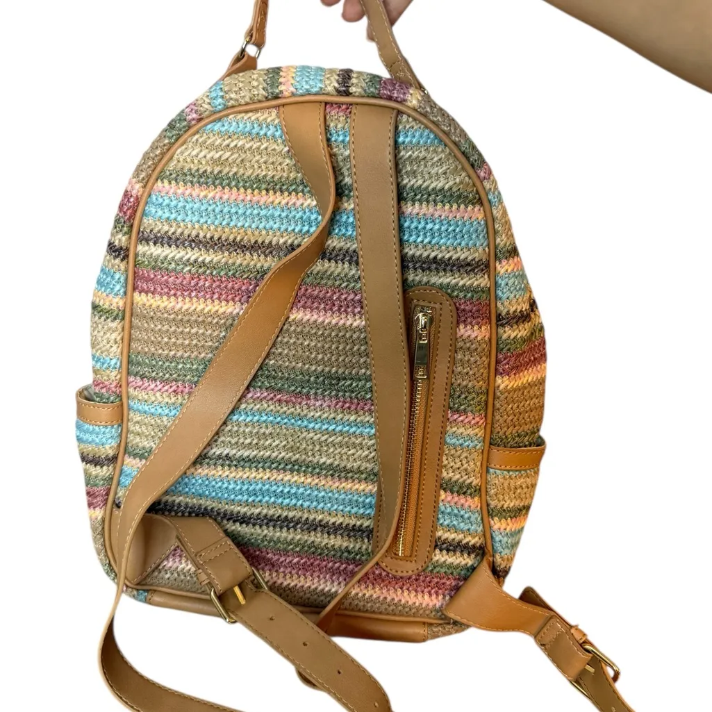 Tommy Bahama Multicolor Straw Medium Backpack - Image 3