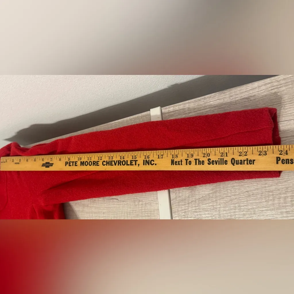 Marc by Marc Jacobs Red Wool Jacket Button Front Retro Prep Y2K Size Small - Image 4