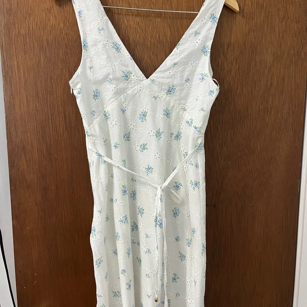 Billy J White Floral Mini Dress - Image 5