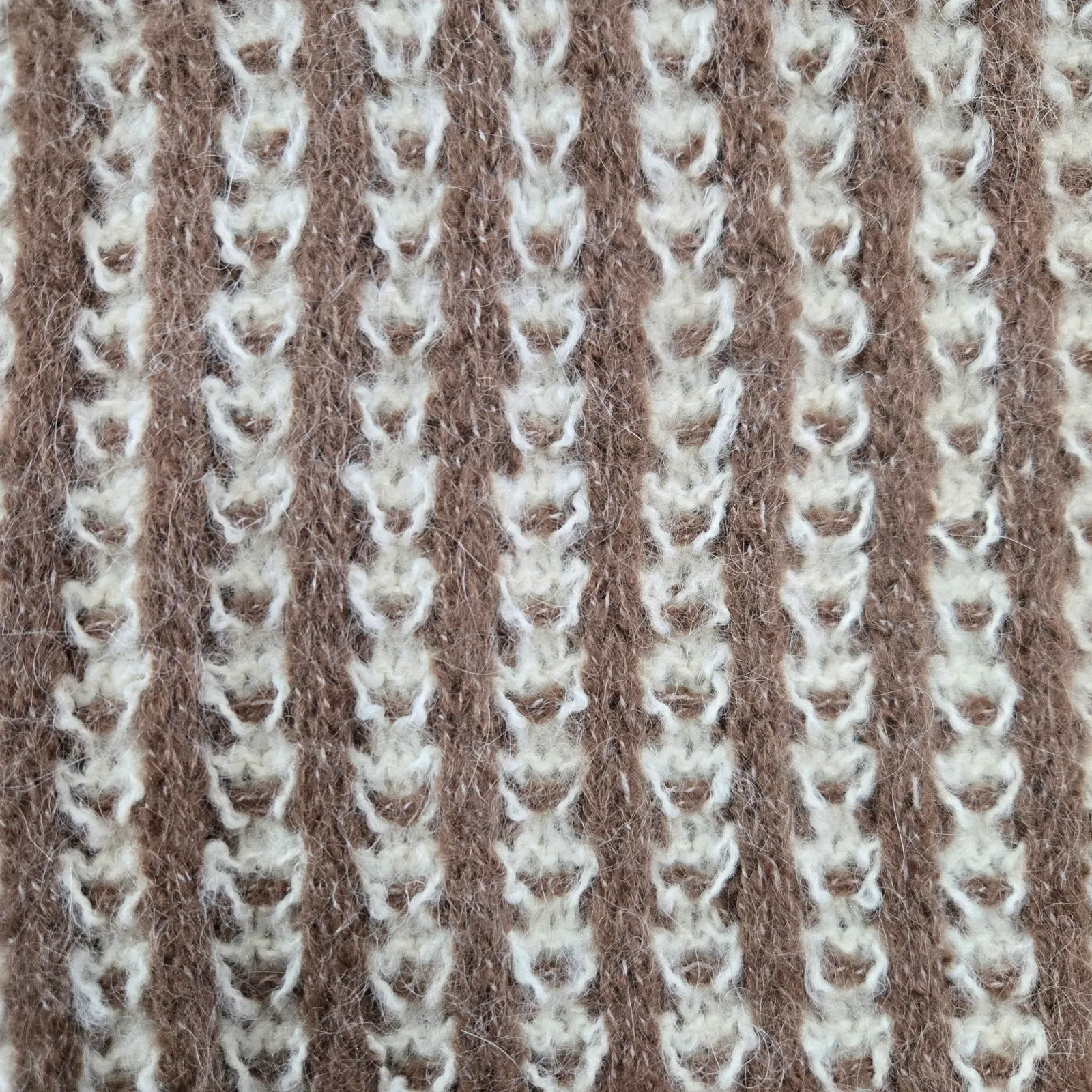 byTiMo Brown Cream Alpaca Blend Knit Turtleneck Maxi Sweater Dress Size Small - Image 4