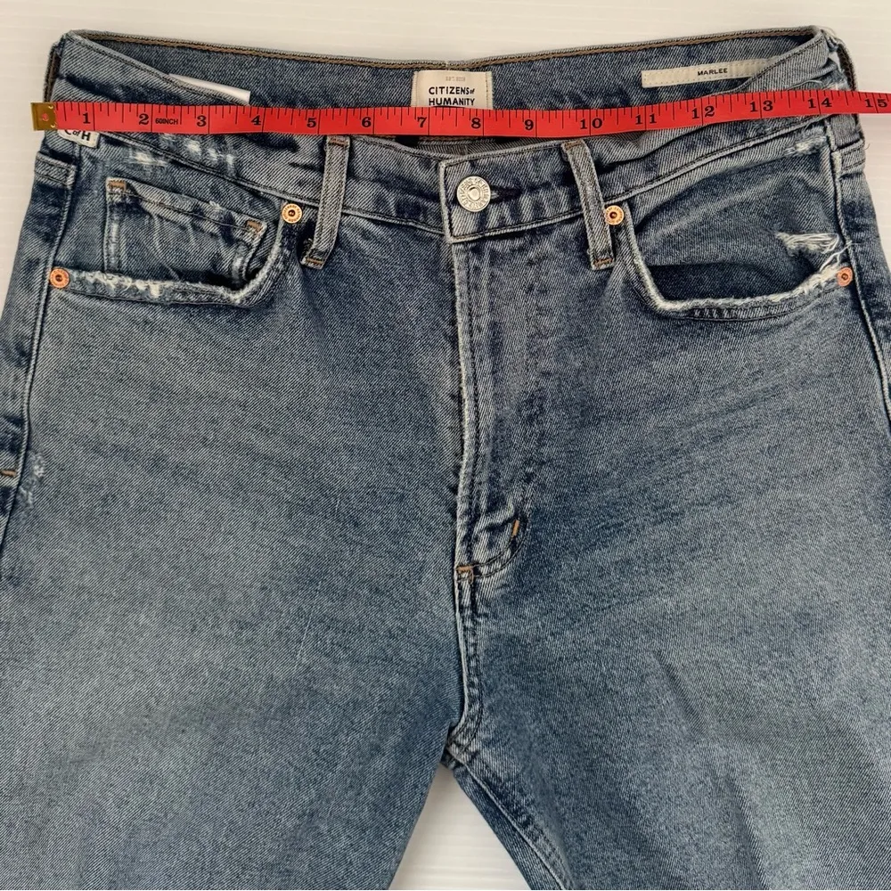 Citizens of Humanity Marlee Relaxed Taper Distressed Jeans Size 27 - Image 13
