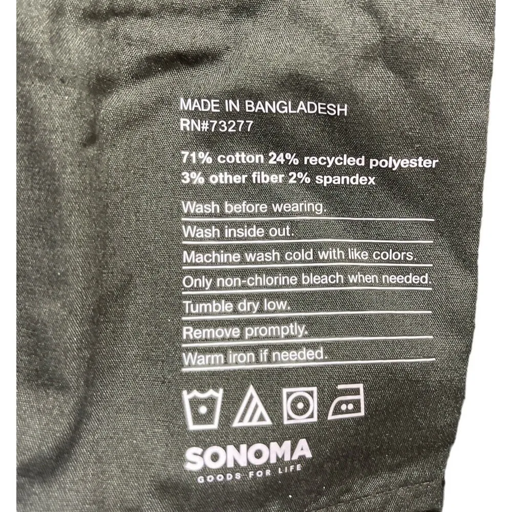 Womens Sonoma Relaxed Rolled-Cuff Denim Mom Shorts Plus Size 24W Black High Rise - Image 9