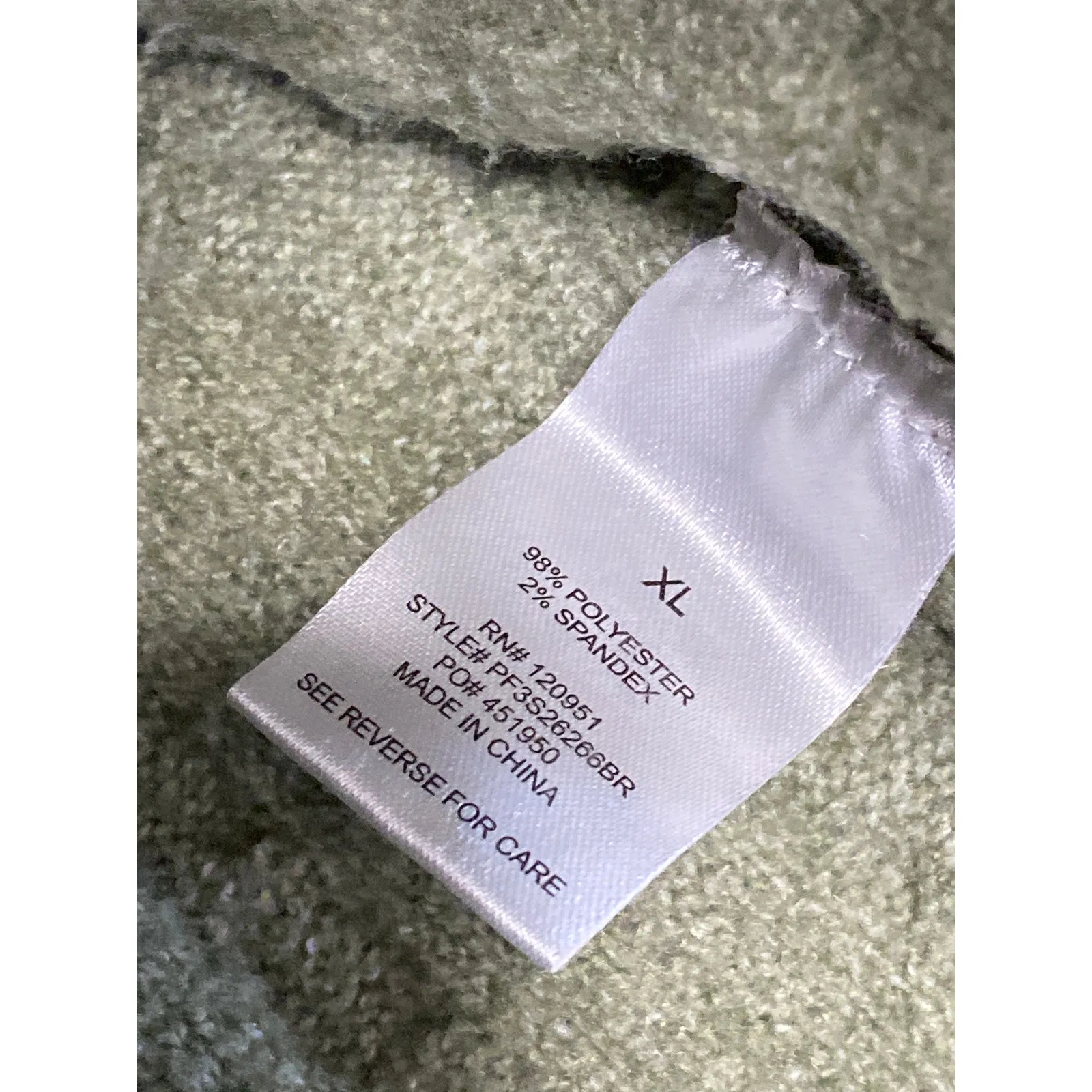 Oak + Meadow Green Cable Knit Crew Neck Long Sleeve Sweatshirt Sweater Top Sz XL - Image 4