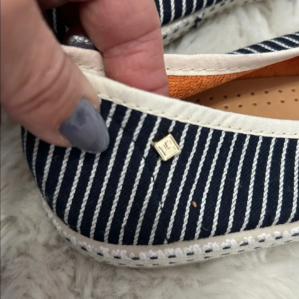 Rivieras Jean Raye 1056 Canvas Striped Loafer Size 9 - Image 7