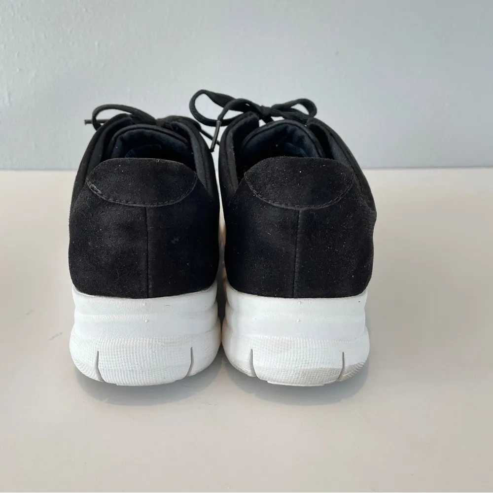 FitFlop Womens Sporty Pop X Fashion Sneaker Size 7.5 Black Suede - Image 4