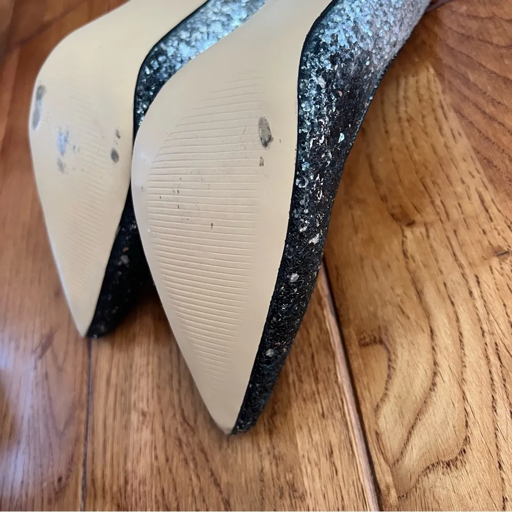 Jimmy Choo Romy Glittered 2 Toned embellished pumps size 37 - Image 3