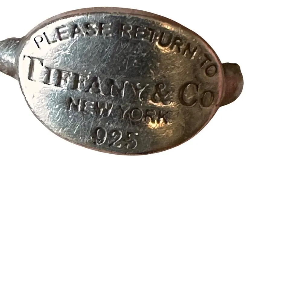 Tiffany & Co Size 6  Sterling Silver 925 Return To Tiffany New York Ring Oval - Image 10