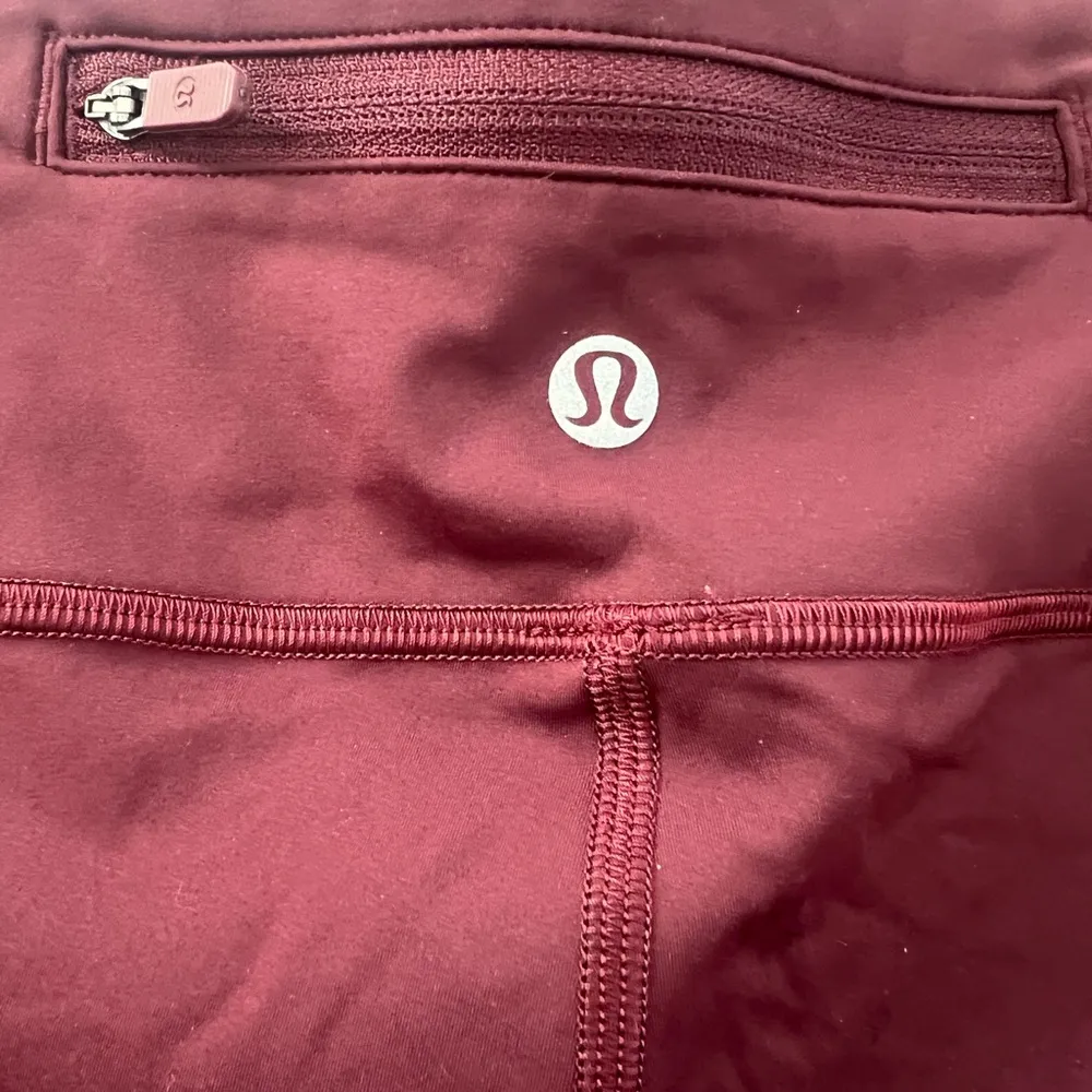Lululemon Speed Wunder Mid-Rise Tight 28" *Speckle Shine Garnet/Garnet (Size 8) - Image 10