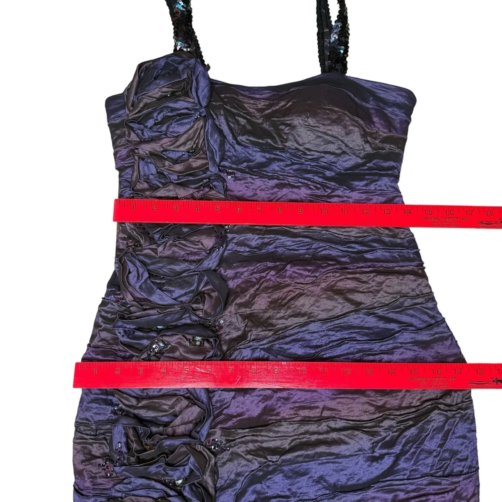 Alberto Makali Dress 8 Ombre Beaded Mini Cocktail Evening Fairy Grunge‎ Y2K $653 - Image 11