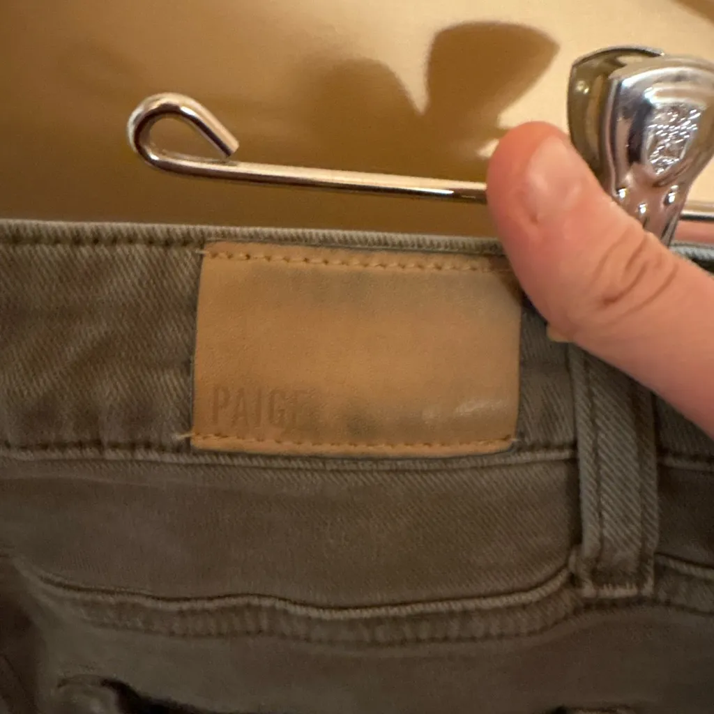 Paige Anessa Carpenter Wide Leg Crop Jeans in Vintage Sweet Succulent - Image 8