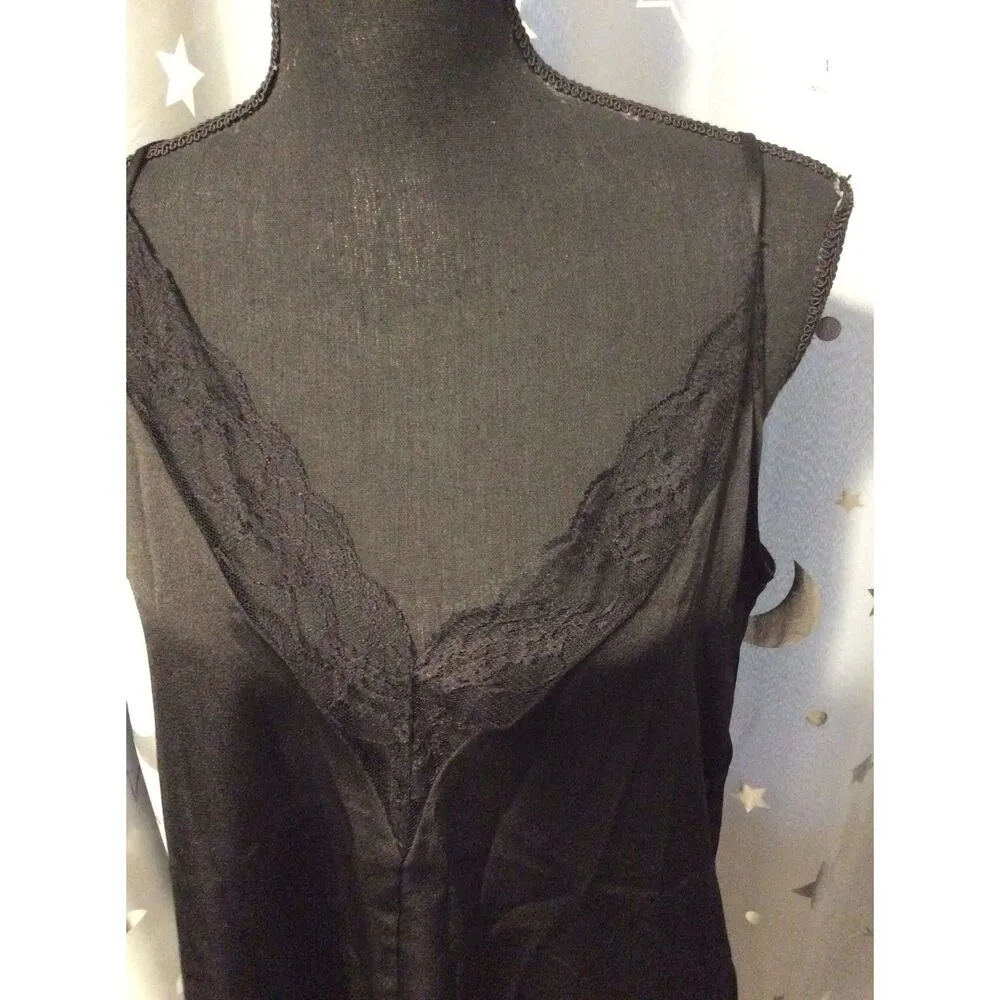 Willow & Root Black Lace Cami Womens Size Medium M - Image 4