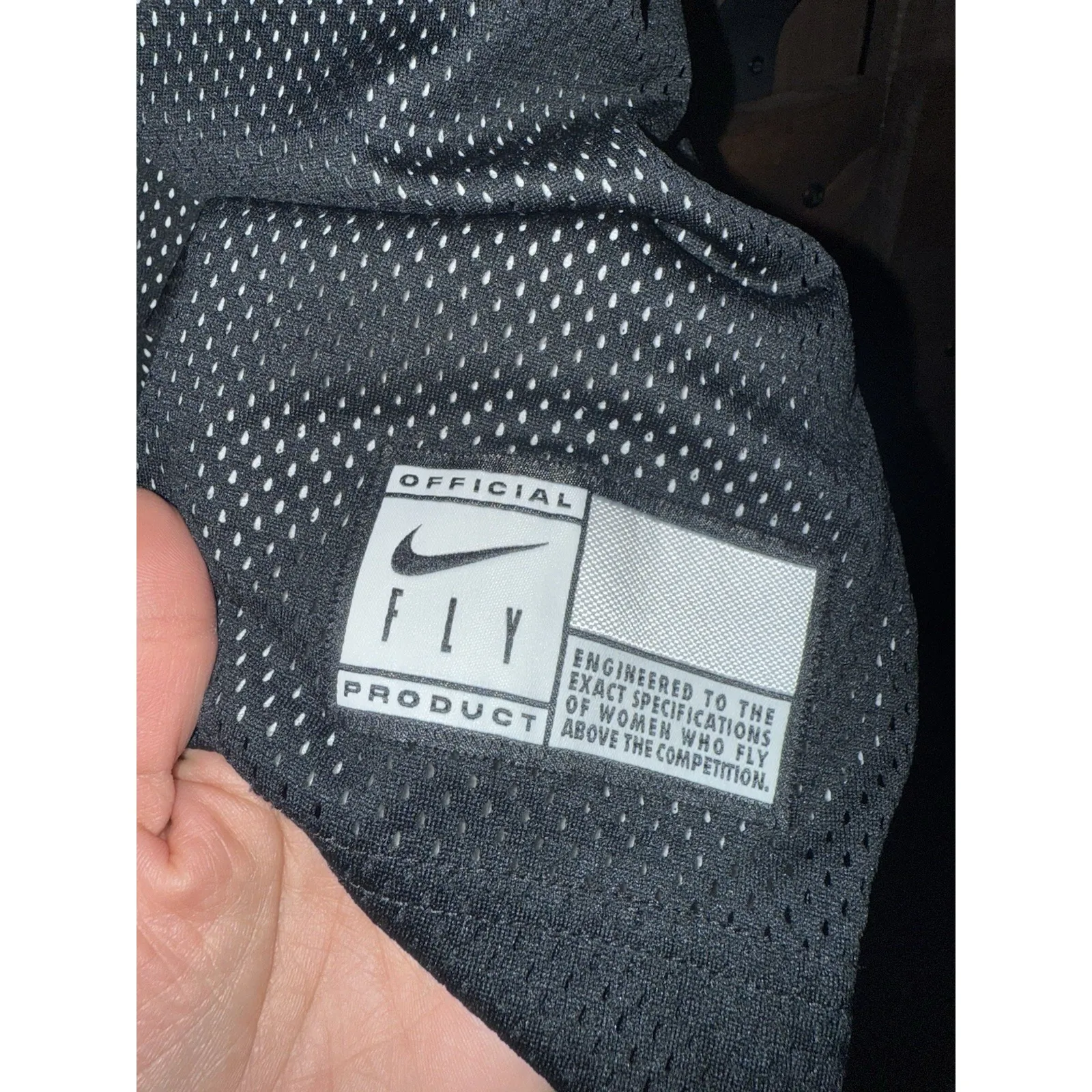 Nike Swoosh Fly Reversible Basketball Black White Jersey Womens Sz‎ Medium M - Image 2