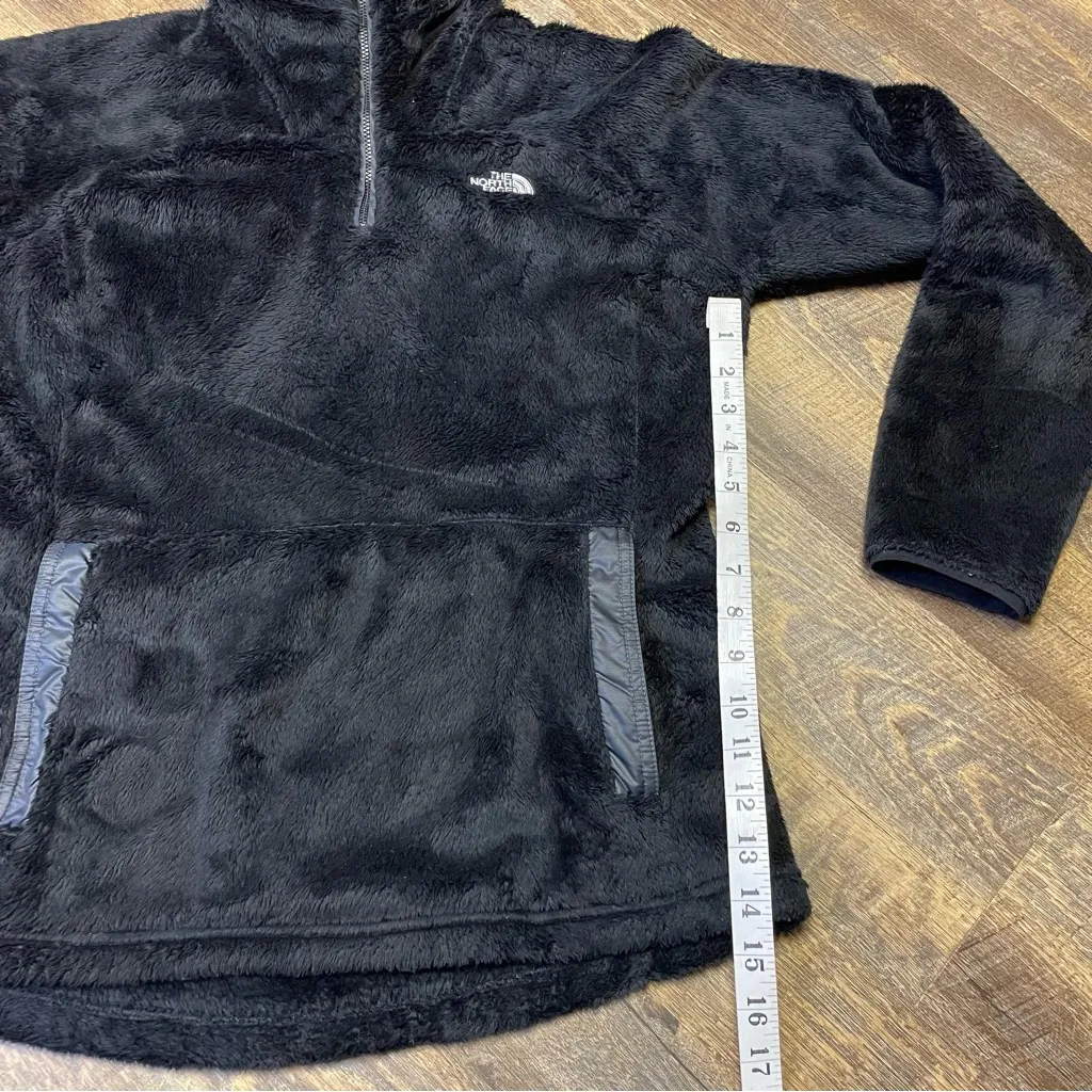The North Face Osito Fleece Fuzzy 1/4 Zip Pullover Black Womens Medium Soft Cozy - Image 5