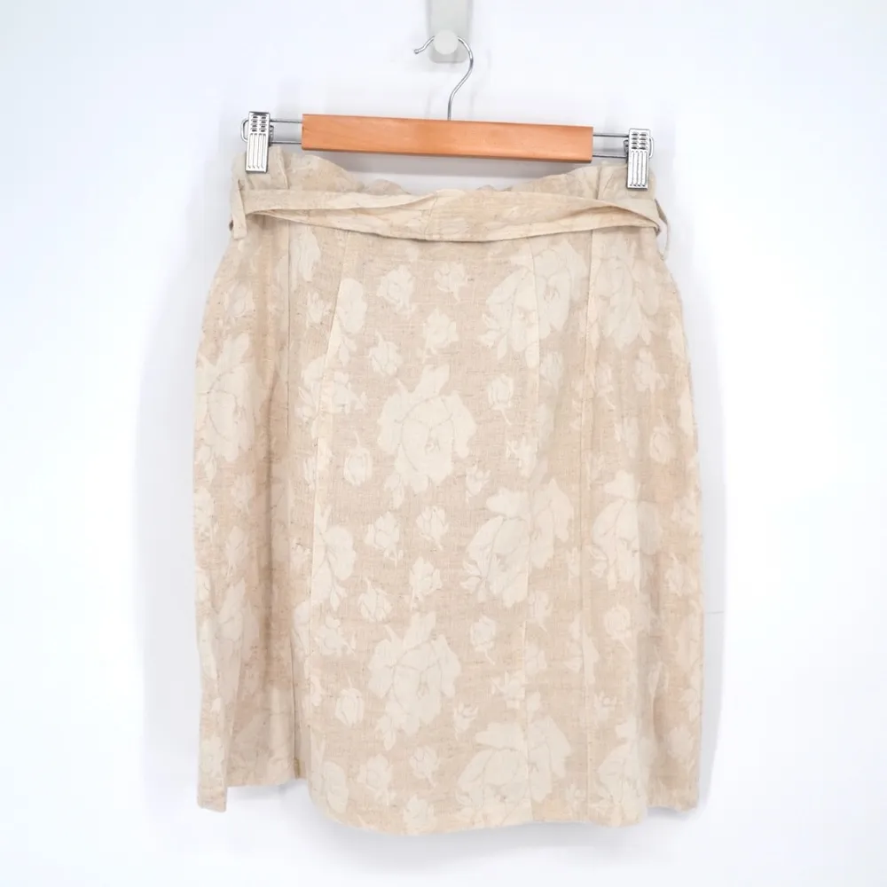 NWT Current Air Floral Cropped Blazer and Mini Skirt Matching Set Cream Size S - Image 8