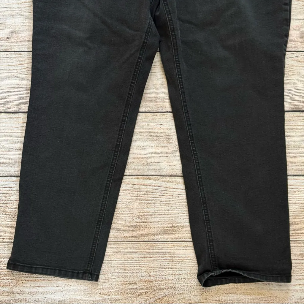 Democracy  Size 16 Black Denim Straight Leg Pants - Image 5