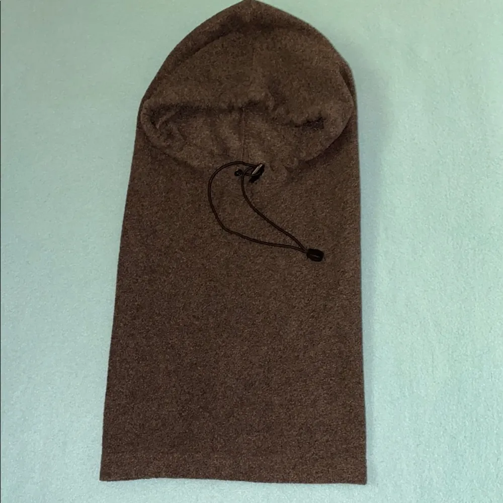 Hood hat dickie balaclava scoodi scarf adjustable gray fleece unisex size OSFA - Image 2