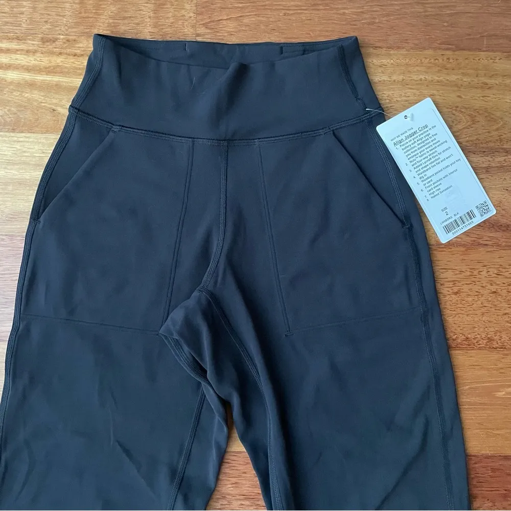 Lululemon Align Jogger Crop 23” NWT Black Size 2 - Updated Fit with Pockets - Image 5