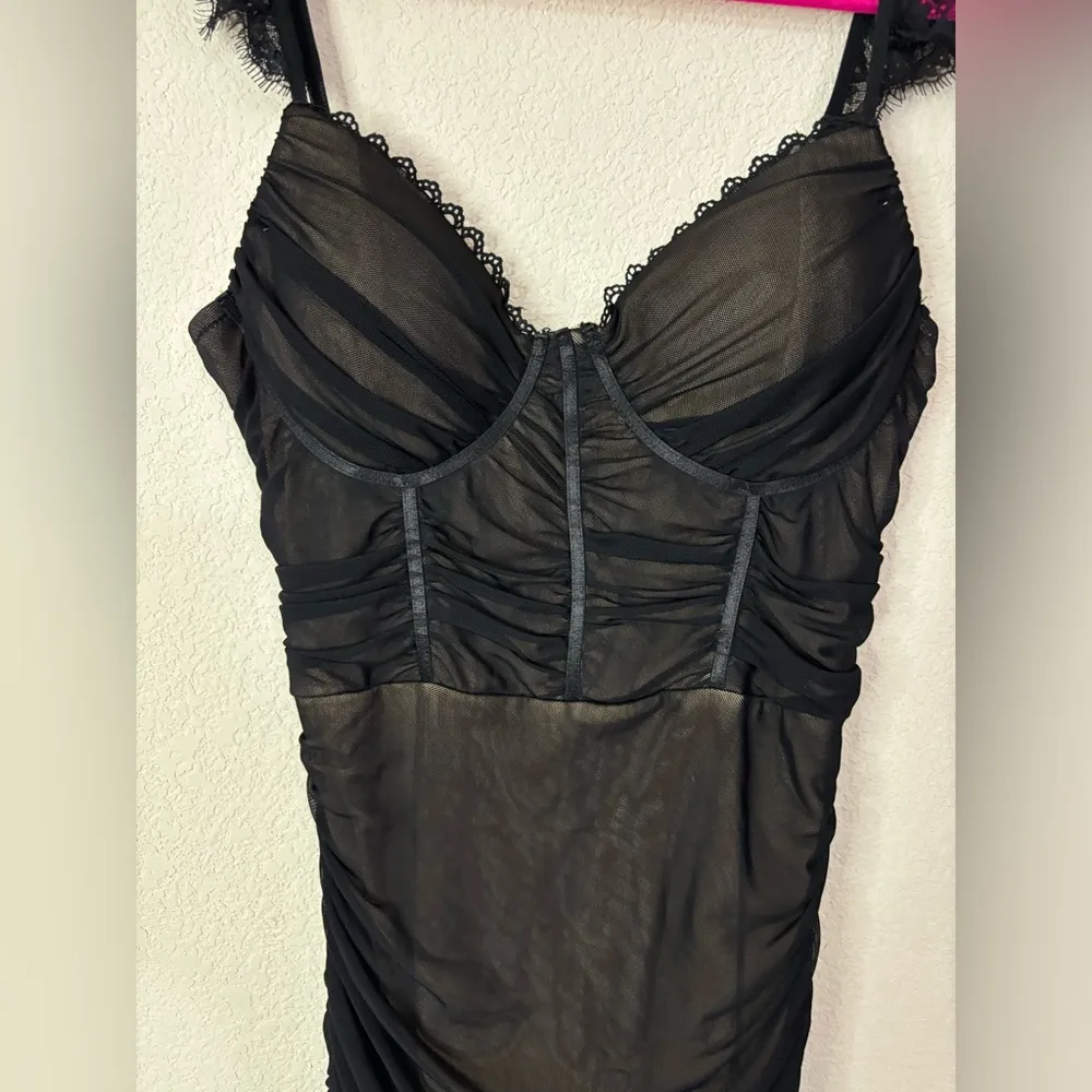 Privy  Privately Privileged Mesh Overlay Bodycon Dress - Image 2