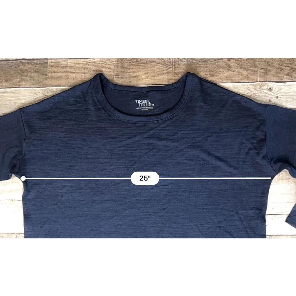 Time & Tru Black‎ & Navy Lightweight Sweater - Image 6