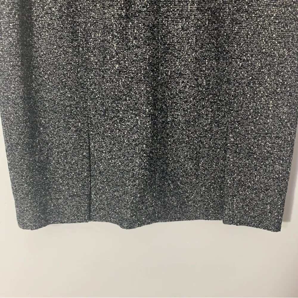 EUC Ann Freeberg Black White Boucle Wool Blend Lined Pencil Skirt Size 4 - Image 7