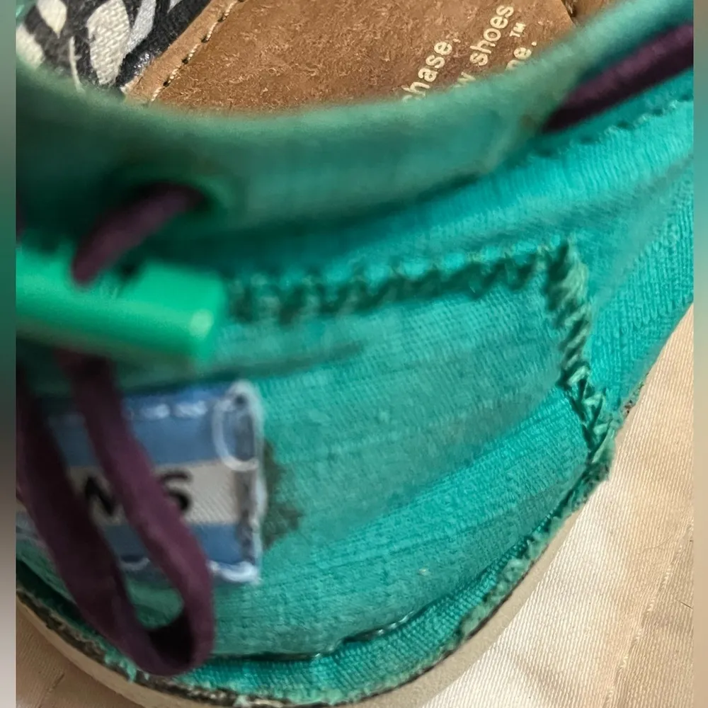Toms teal green loafers - Image 8