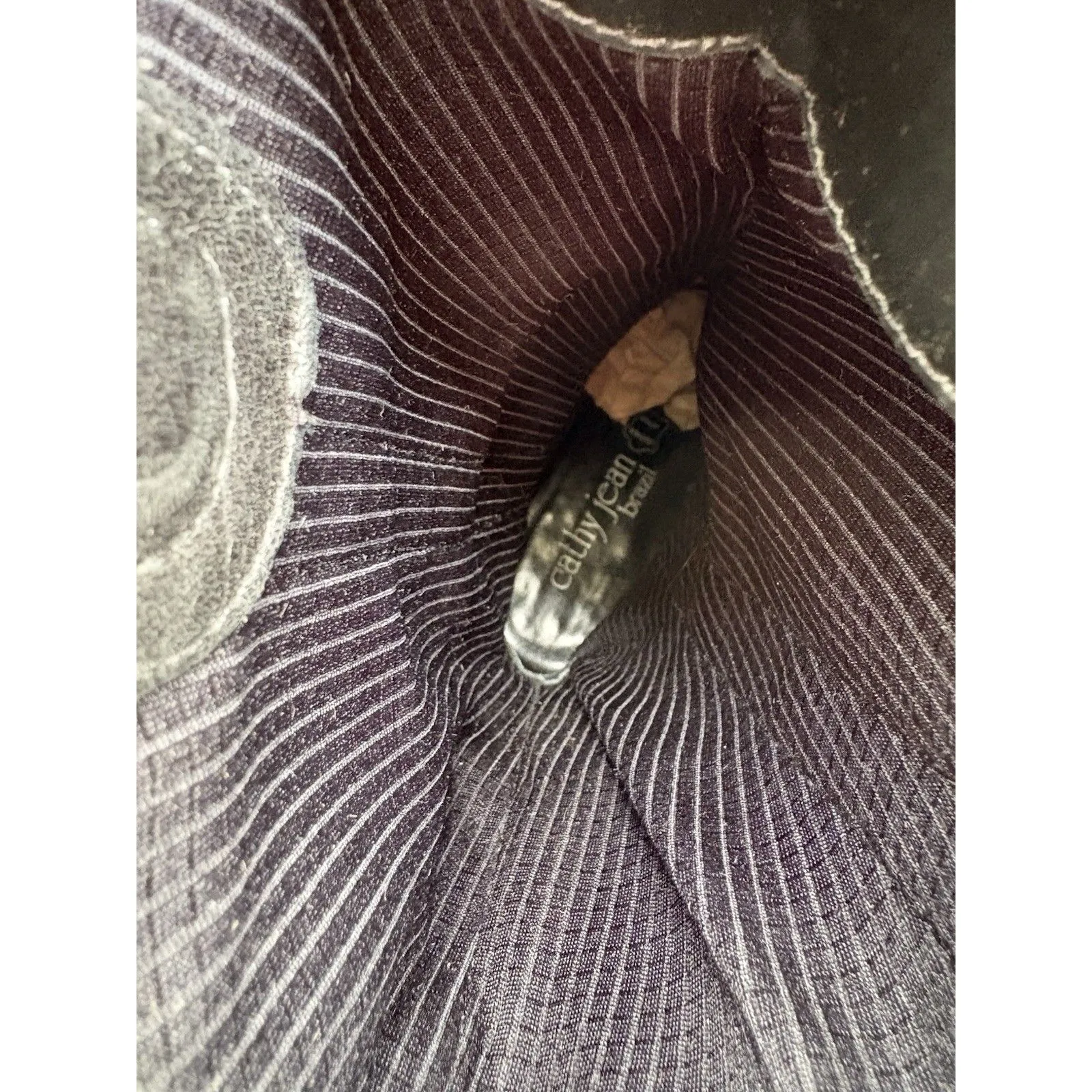 VTG Cathy Jean Black Leather Cowgirl Slouchy Western Cowboy Boots Women’s 7 - Image 6