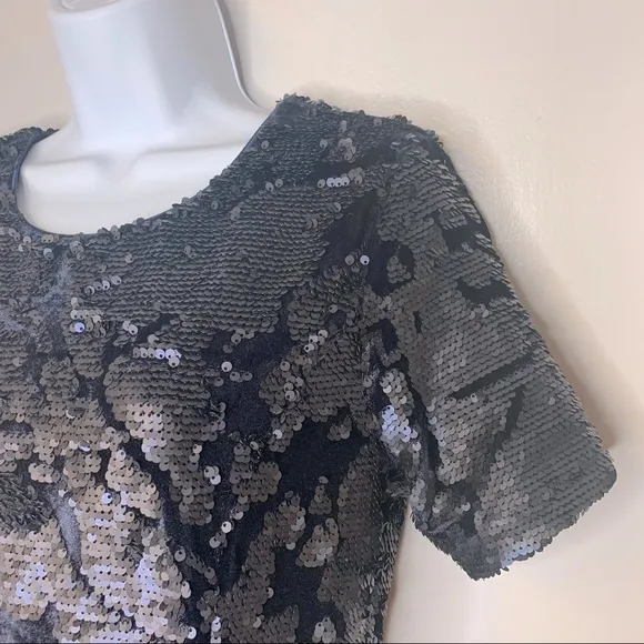 J.O.A. J‎ by Navy Blue Sequin Dress Size S - Image 6