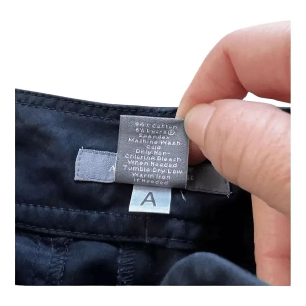 Ann Taylor Women Black Dress Pants Size 4 Mid Rise Wide Leg Zipper Closure - Image 7