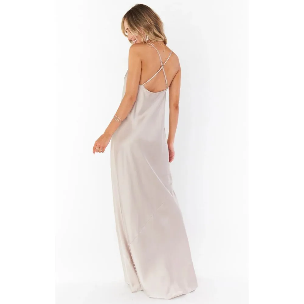 Show Me Your Mumu Tuscany Dress in Show Me The Ring Luxe Satin XL NWT - Image 8