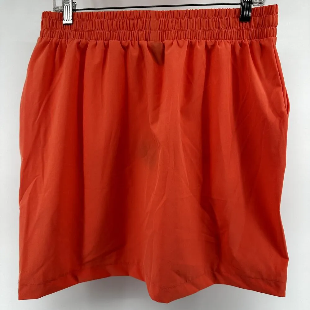 Helly Hansen Thalia Skirt 2.0 High Rise Tennis Golf Peach Echo Orange M NWT - Image 6