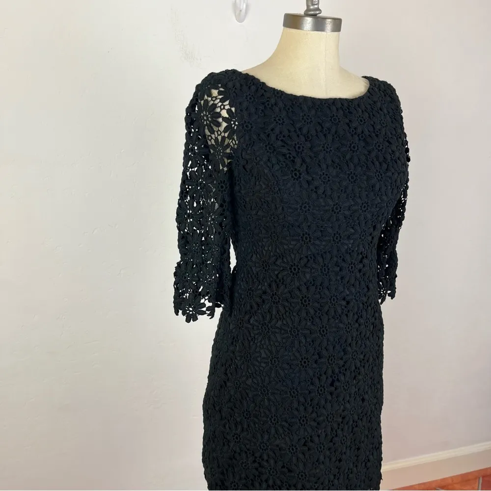 Lilly Pulitzer Shayna Black Crochet Midi Dress - Image 3