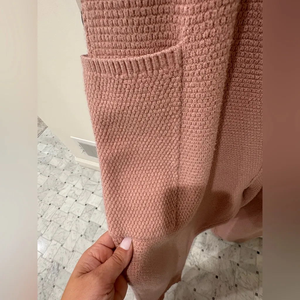 Women’s Knit Sleeveless Jumpsuit Pink Size M - Image 6