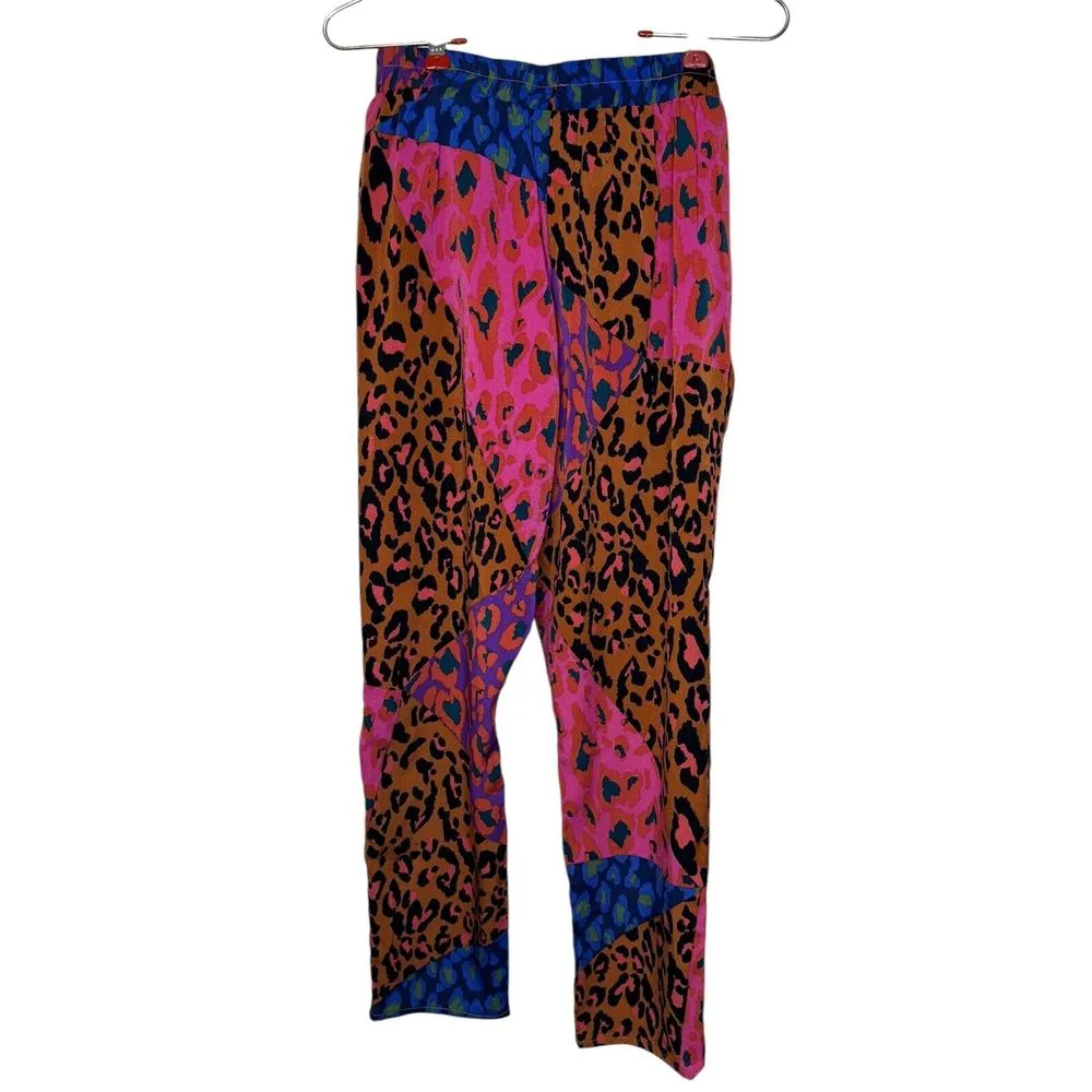Joh Women's Pants Wess Animal Print‎ Charmeuse Relaxed Fit Colorful Sz. XS NWT - Image 7