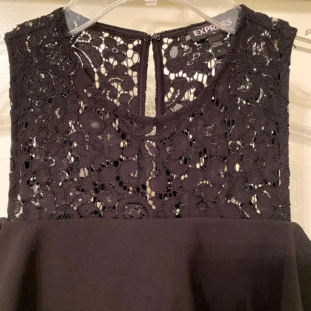 Adorable Black Express Romper with Lace! 🖤🖤 - Image 4