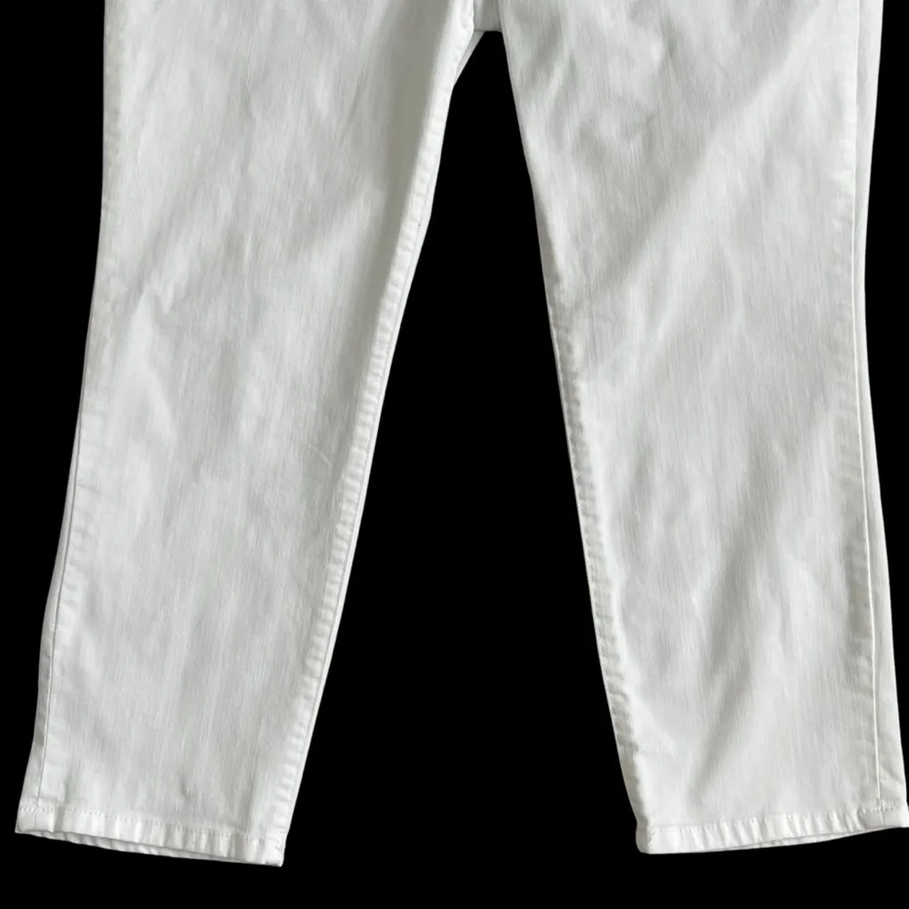 Democracy AB Solution Optic White Ankle Skimmer Jeans Women’s Plus Size 16W - Image 5