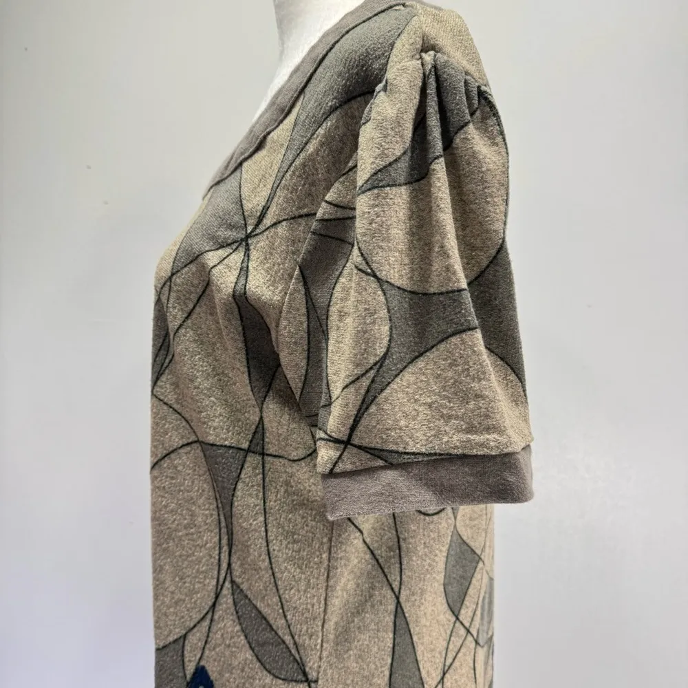 Funky People Geometric Circles & Butterflies Short Sleeve Mini Dress Size Large - Image 5