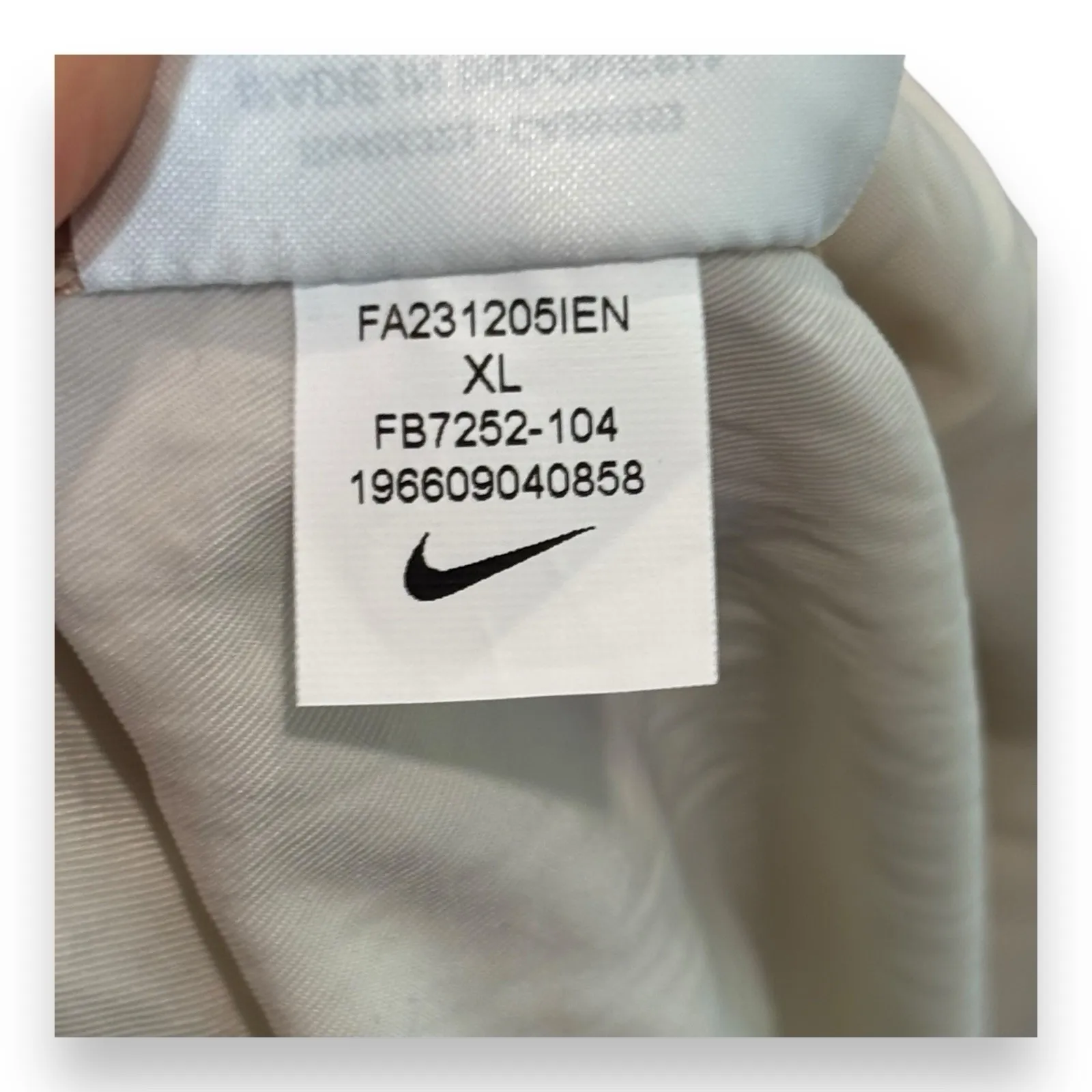 Nike Sportswear City Utility Zip Cuff Woven High-Rise Pant Cream New Women XL - Image 8