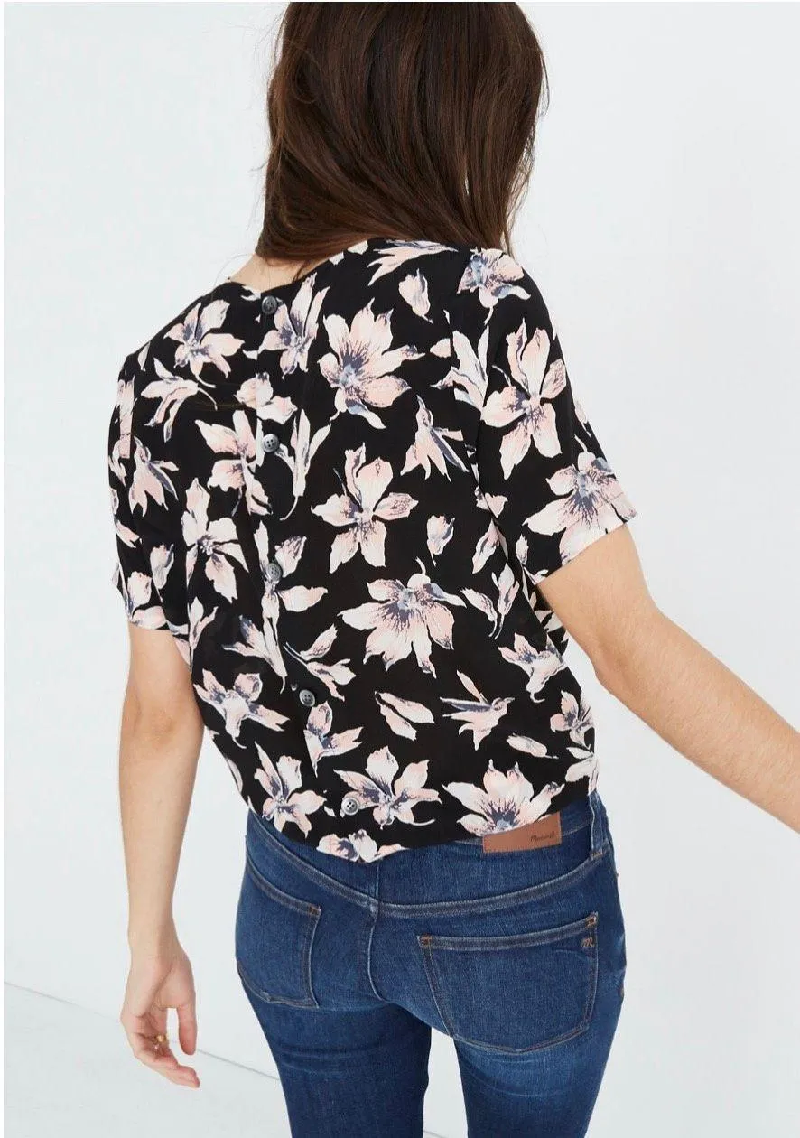 Silk Floral Blouse - Image 3