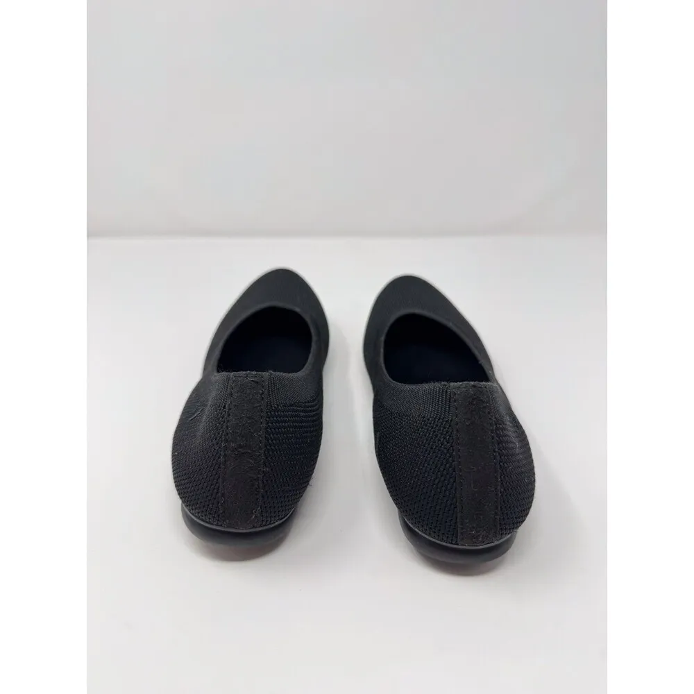 VIVAIA Womens Ballet Flats Black Tamia Round Toe Slip On Sandals Casual 38 US 7 - Image 5