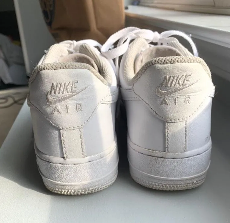 Nike White Air Force 1s - Image 4