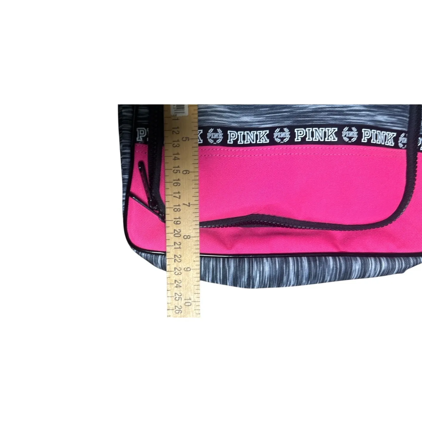 Victoria's Secret PINK Shower Caddy Gypsy Pink/ Grey Marl Hanging Travel Bag New - Image 7