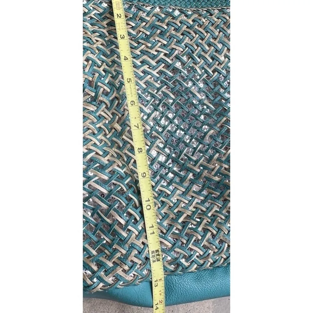 Vintage Style & Co. Sling Woven Blue Large Shoulder Bag Tote Women’s Purse - Image 5