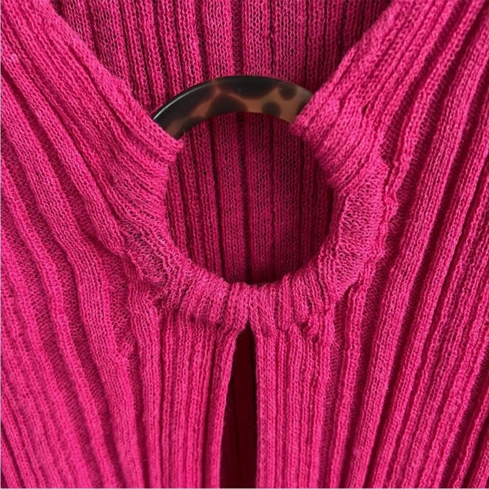 Like New Anthropologie L Space Wailea Cover Up Dress Pink Size Small - Image 5