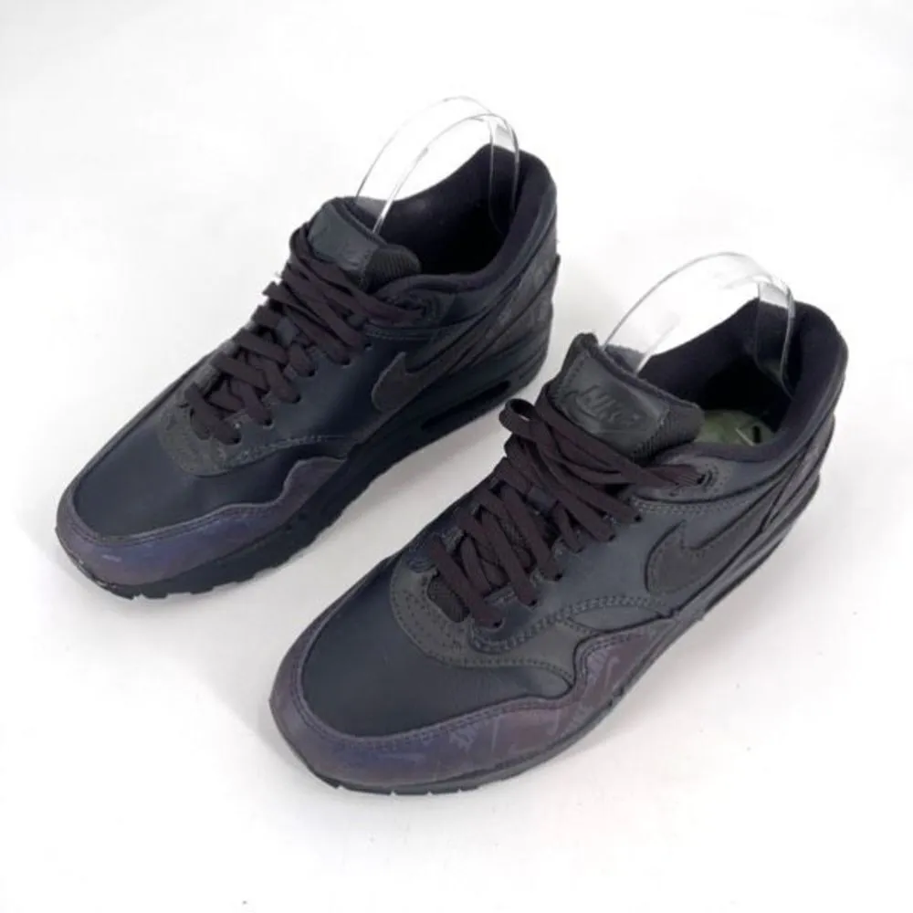 Nike Womens Air Max 1 Lux Logo Prints 2018 Round Toe Sneaker Shoes Purple Size 6 - Image 3
