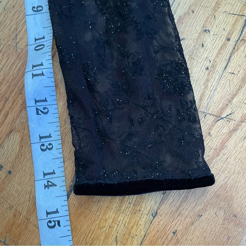 Robbie Bee Black Velvet MIDI Dress Size 8P - Image 6