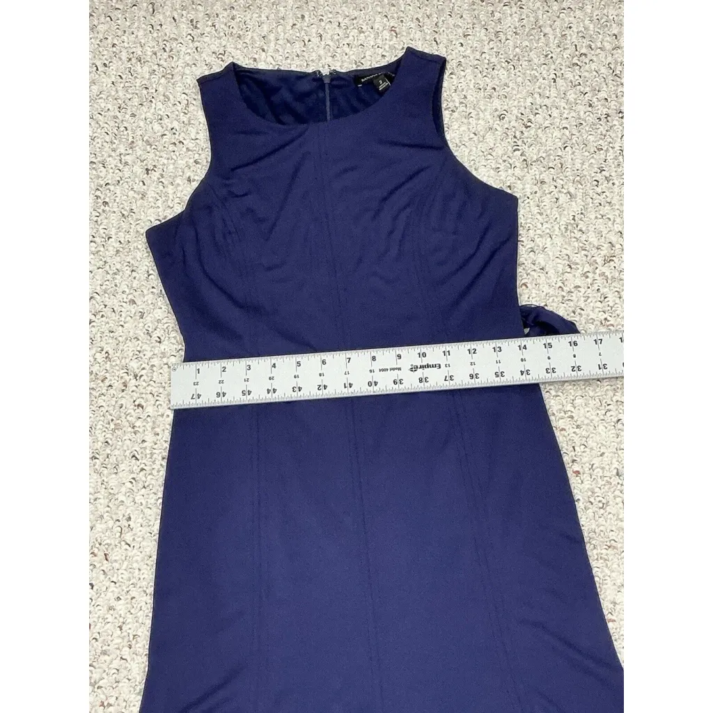 Womans Banana Republic Navy Sleeveless Fit N Flare Dress Size 2 - Image 7
