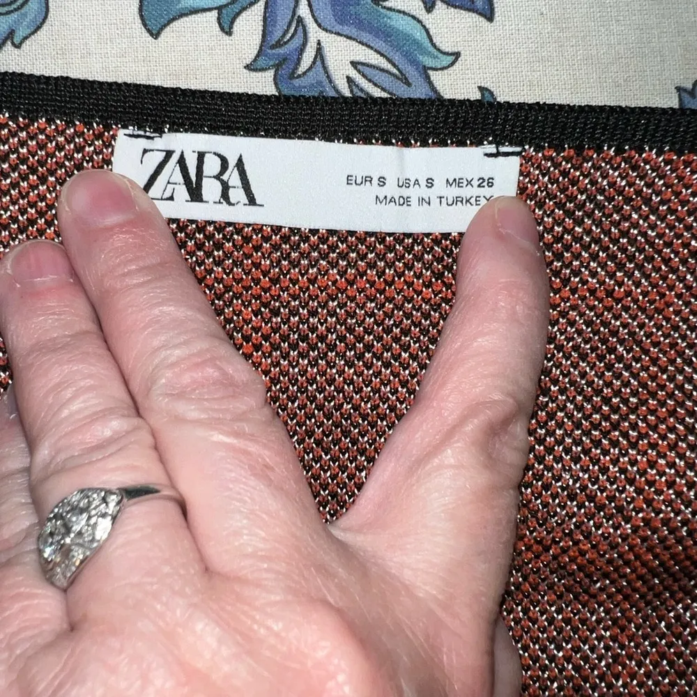 Funky ZARA Plaid Puff Sleeve Knit Sweater Mini Dress! - Image 7