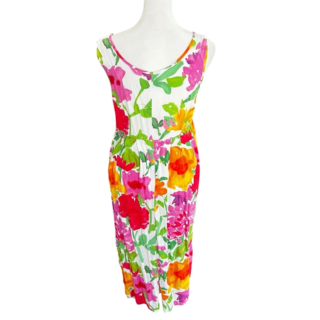 Vintage Jams World Floral Midi Dress | Size XS | Made in Hawaii - Image 6