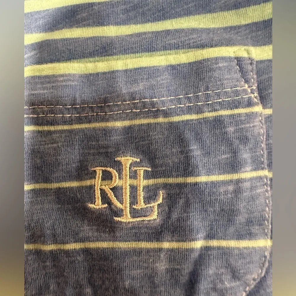 EUC Lauren by Ralph Lauren striped T-shirt with pocket logo. Sz S - Image 6